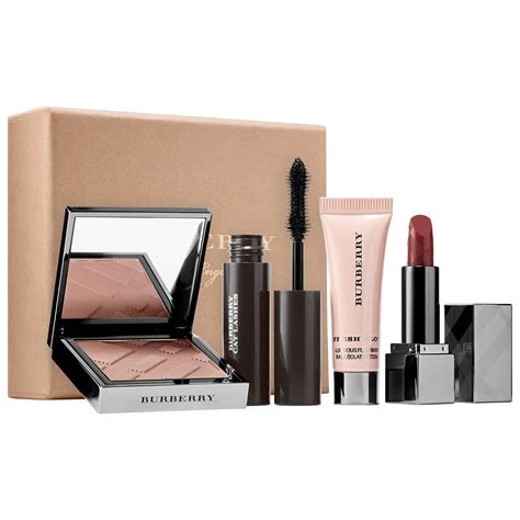 burberry makeup bag purple|burberry makeup gift set.